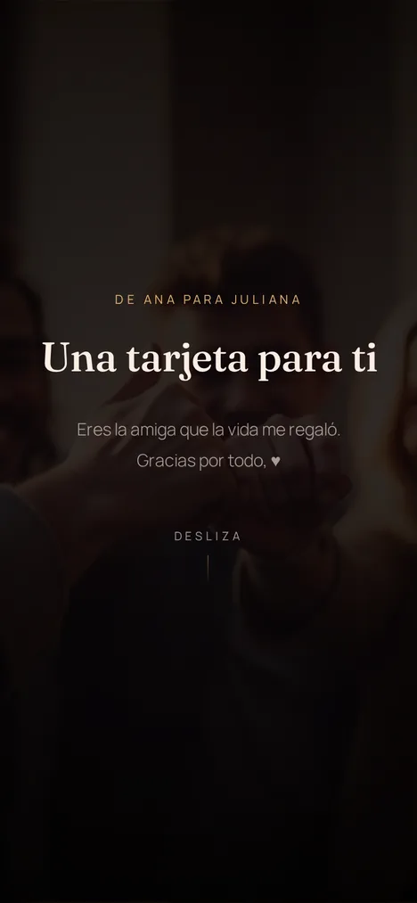 La portada — La apertura que revela la sorpresa para ustedes y el grupo.