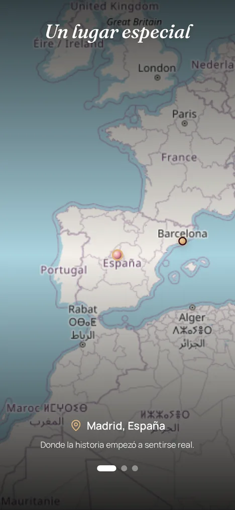 Mapa real — Los lugares que marcaron a quien cumple años.