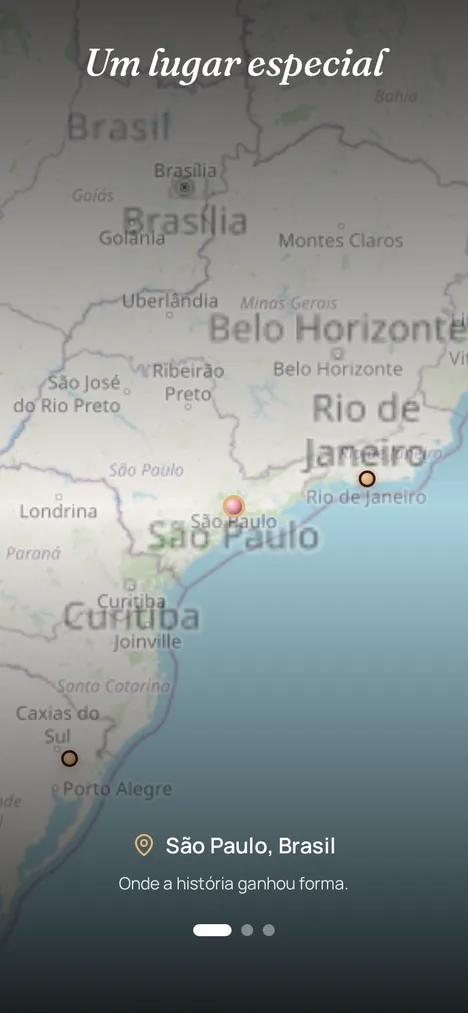 Mapa real — Os lugares que marcaram quem faz aniversário.