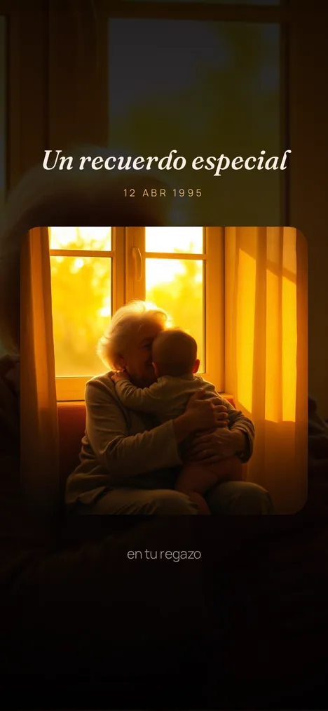 Recuerdo especial — El momento con tú y tu abuela que quedó para siempre.