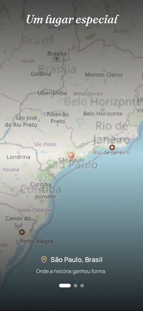 Mapa real — Os lugares que marcaram você e sua avó.