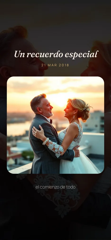 Recuerdo especial — El momento con ustedes dos que quedó para siempre.