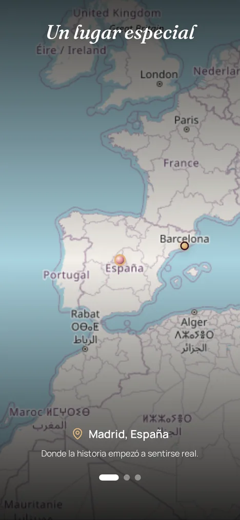 Mapa real — Los lugares que marcaron a ustedes dos.