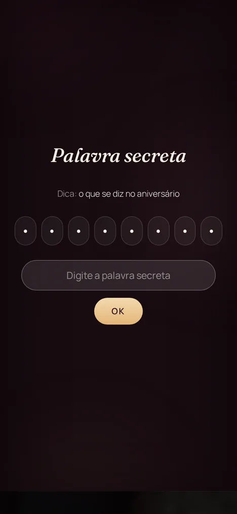Palavra secreta — Um mini-jogo que só vocês dois entende.
