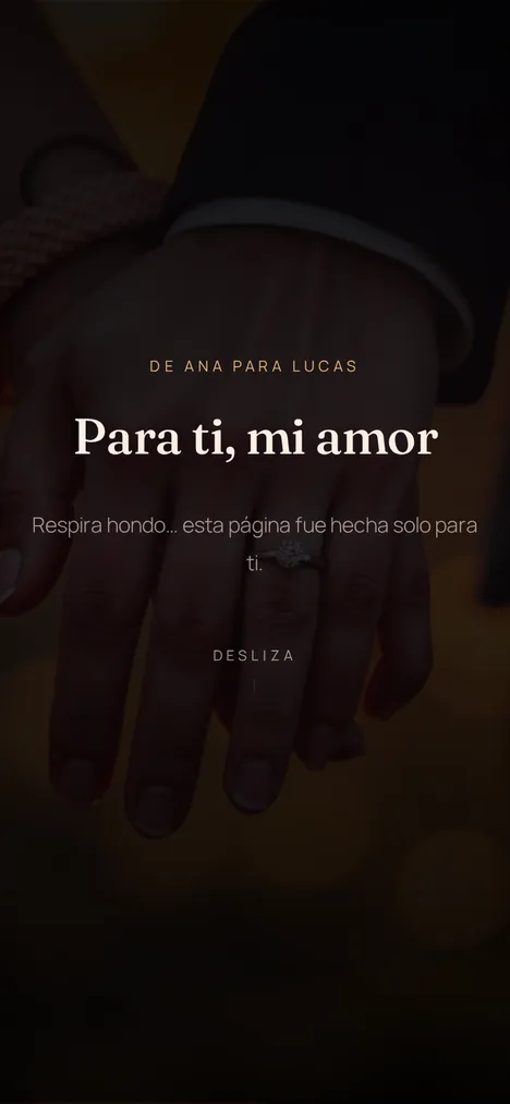 La portada — La apertura que revela la sorpresa para quien amas.
