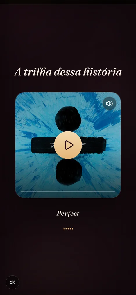 Nossa trilha — A música que toca junto com quem você ama.