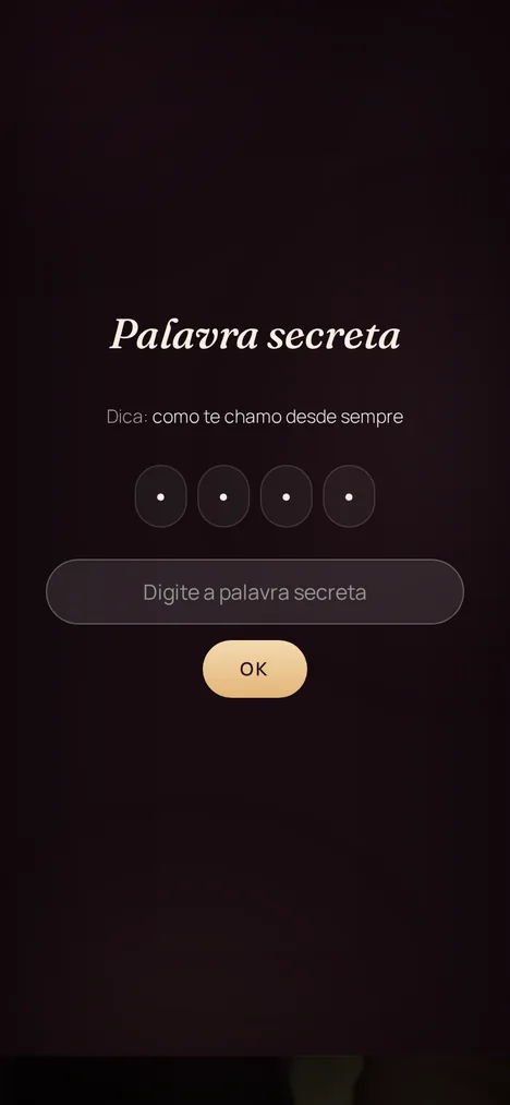 Palavra secreta — Um mini-jogo que só você e sua irmã entende.