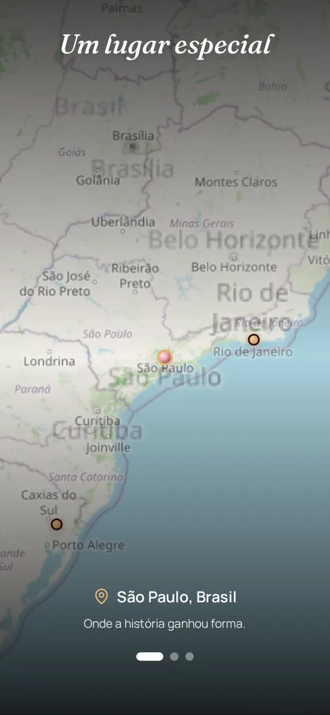 Mapa real — Os lugares que marcaram você e seu irmão.