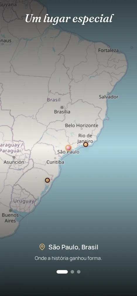 Mapa real — Os lugares que marcaram você e sua mãe.
