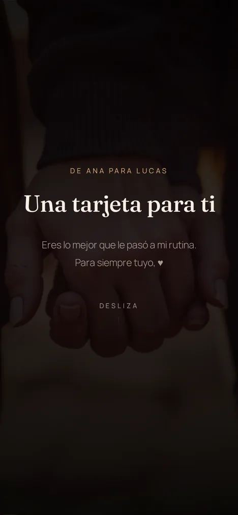 La portada — La apertura que revela la sorpresa para ustedes dos.