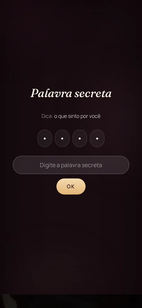Palavra secreta — Um mini-jogo que só vocês dois entende.