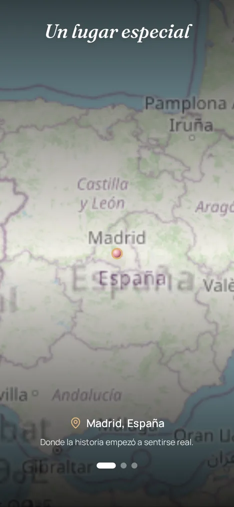Mapa real — Los lugares que marcaron a ustedes dos.