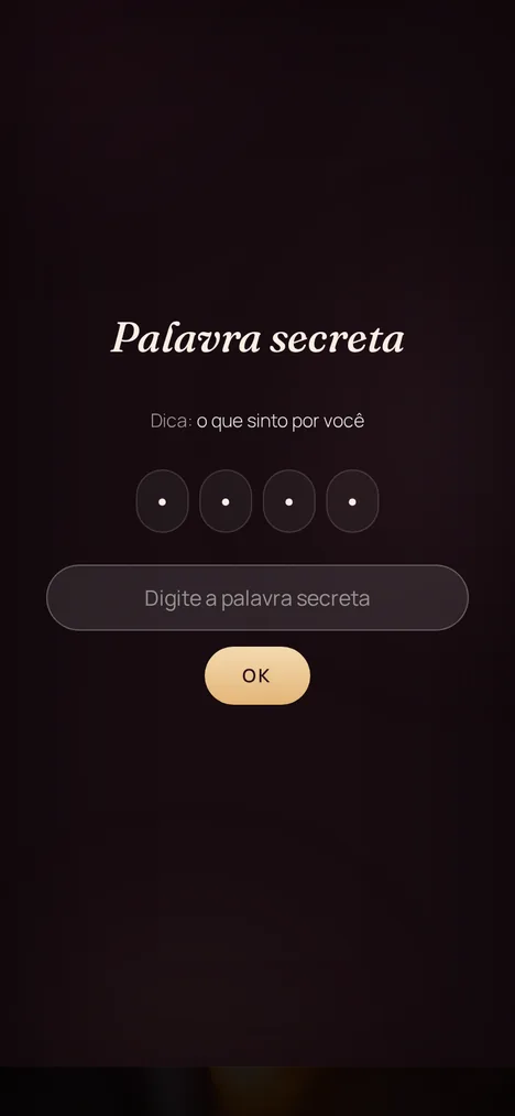 Palavra secreta — Um mini-jogo que só vocês dois entende.