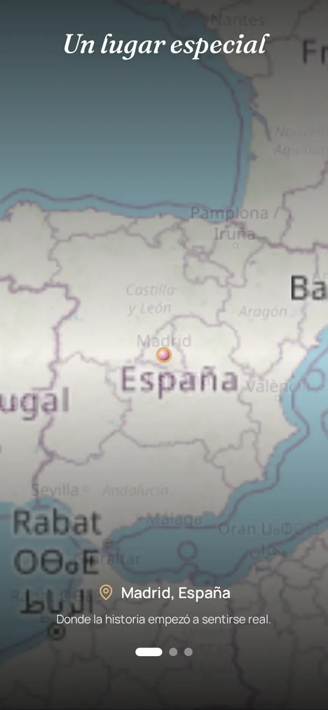 Mapa real — Los lugares que marcaron a ustedes dos.