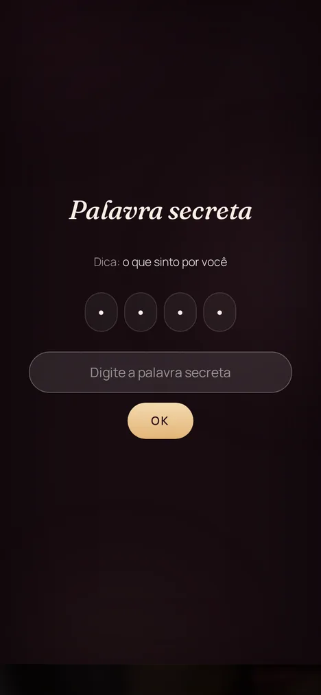 Palavra secreta — Um mini-jogo que só vocês dois entende.