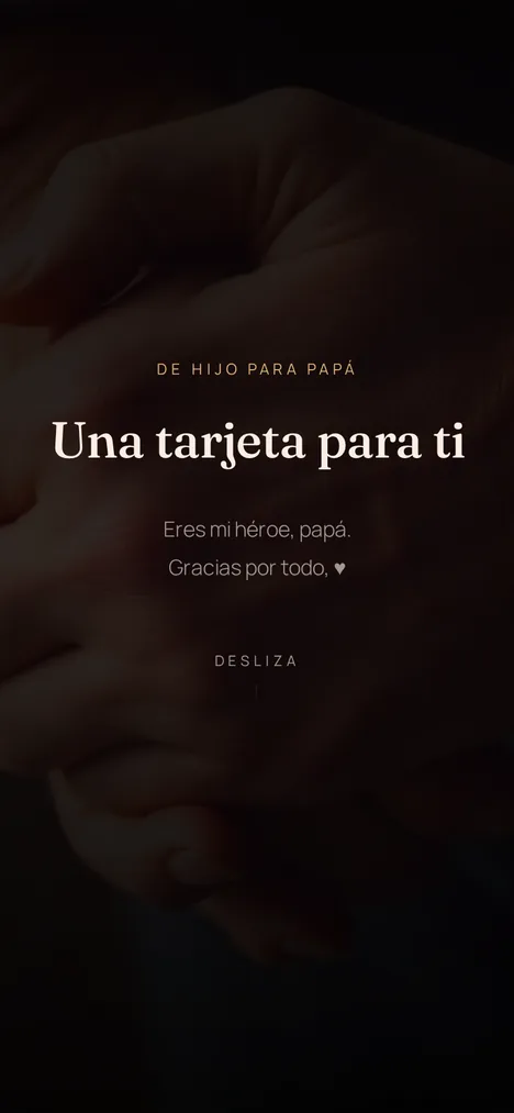 La portada — La apertura que revela la sorpresa para tú y tu papá.