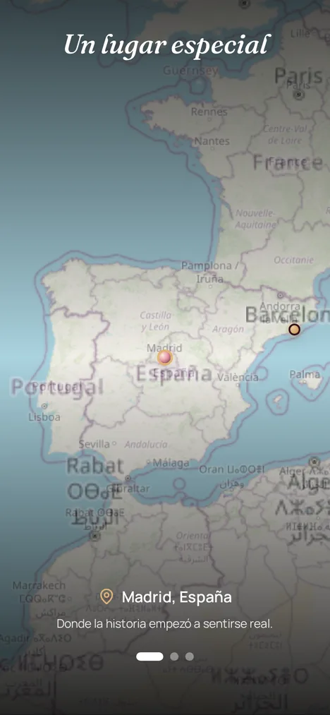 Mapa real — Los lugares que marcaron a tú y tu papá.