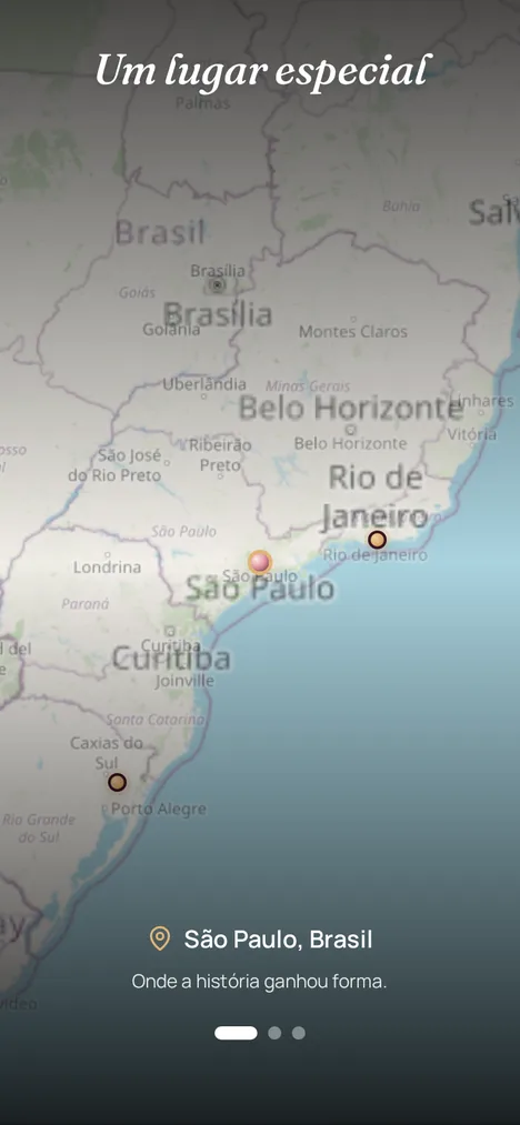 Mapa real — Os lugares que marcaram você e seu avô.